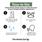 Morning Energy Shower Steamers Aromatherapy for Energy - Christmas Gift - Adult Stocking Stuffer - USA Made - Peppermint & Lemon Shower Bomb Tablets -Soothing Natural Essential Oils (10 Pack)