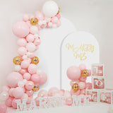 SuuWoee Wedding Arch Backdrop Stand Set of 2 With White Cover (7.2FT+6FT)
