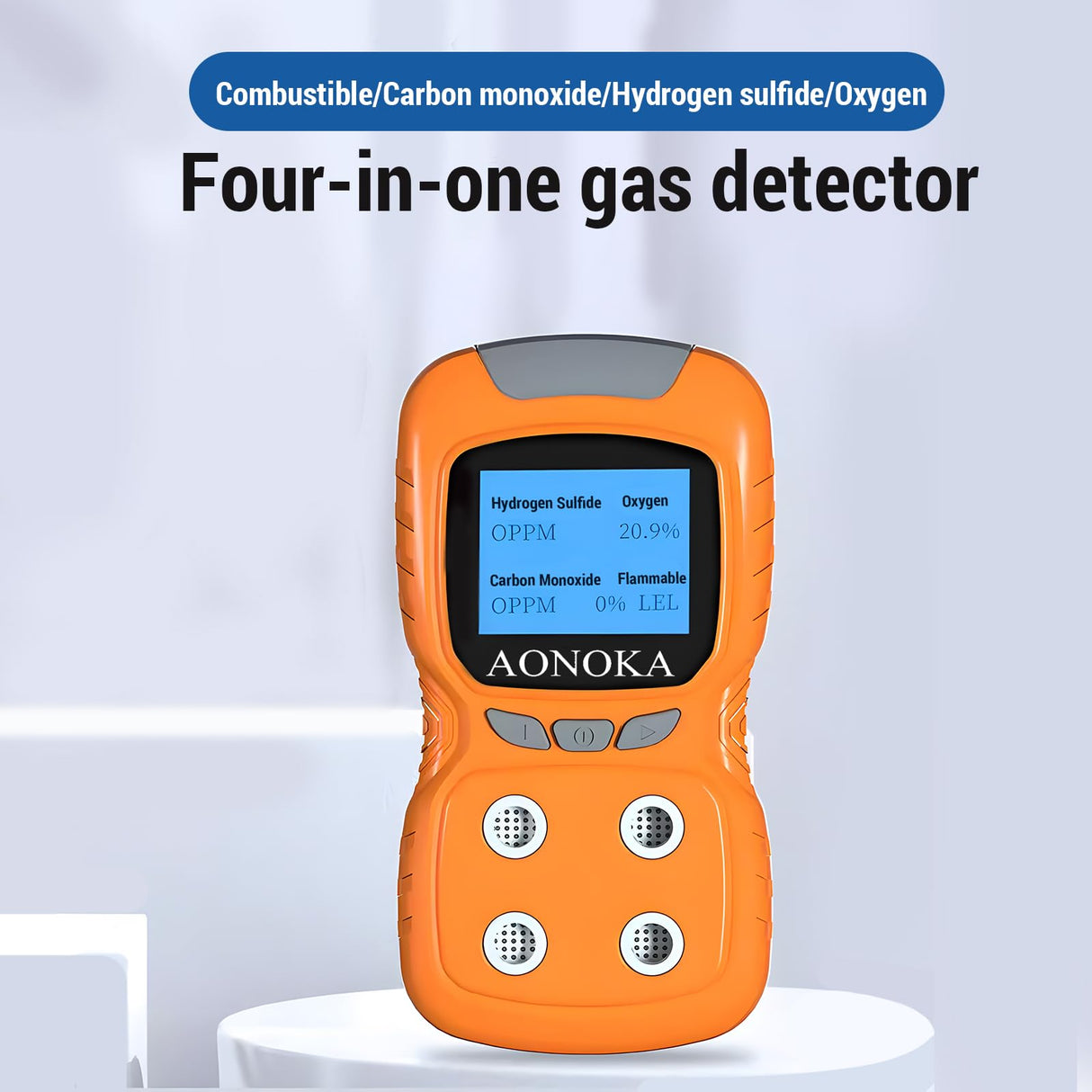 AONOKA Indoor Air Analysis Apparatus, Air Monitor, PM1.0 PM2.5 PM10 Dust Detector Tester with Data Record Quality Analyzer for Home Office