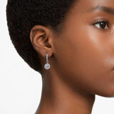 Swarovski Constella Pierced Drop Earrings, White Crystals on a Rhodium Finish Setting, Part of the Constella Collection