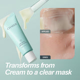 CHARDE Peel Off Cream Mask for Dark Spots, Cream-to-Clear Mask for Brighter, More Even-Looking Skin, At-Home Care Routine (50ml)