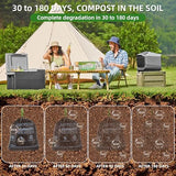 8 Gallon Camping Toilet Bags with Poo Gel - Leak-Proof Portable Toilet Liner & Odor Control Gel for Outdoor, RV, Hiking | Plant-Based