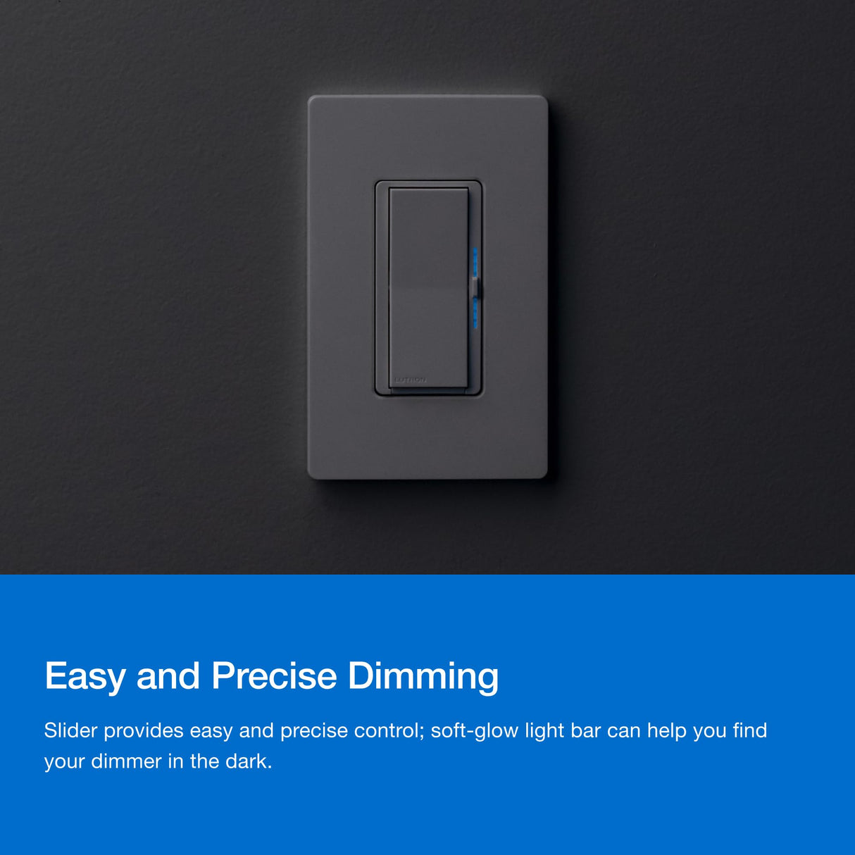 Lutron Diva Smart Dimmer Light Switch 3-Way Kit for Caseta Smart Lighting, w/Plate, Pico Remote, Wallmount Bracket, and Label Stickers, No Neutral Required, DVRF-PKG1D-WH