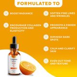 Lupure Professional Vitamin C Face Serum 20%, Anti Aging Facial Super Vit C Serum with Ascorbic Acid Hyaluronic Acid & Vitamin E for Dark Spots, Skin Care, Christmas Gift & Stocking | 1 Fl. Oz
