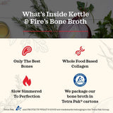 Kettle and Fire Beef and Chicken Beef Bone Broth Variety Pack, Keto, Paleo, and Whole 30 Approved, Gluten Free, High in Protein and Collagen, 4 Pack