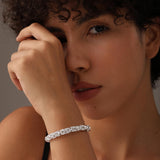 LeCalla 925 Sterling Silver Byzantine Bracelet Jewelry | Italian Sliding Bolo Chain Bracelet for Women