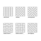 The Bath People 24648 Metro Bevelled Edge Brick Glossy Wall Kitchen Bathroom Tiles, Black-(100mm x 200mm)