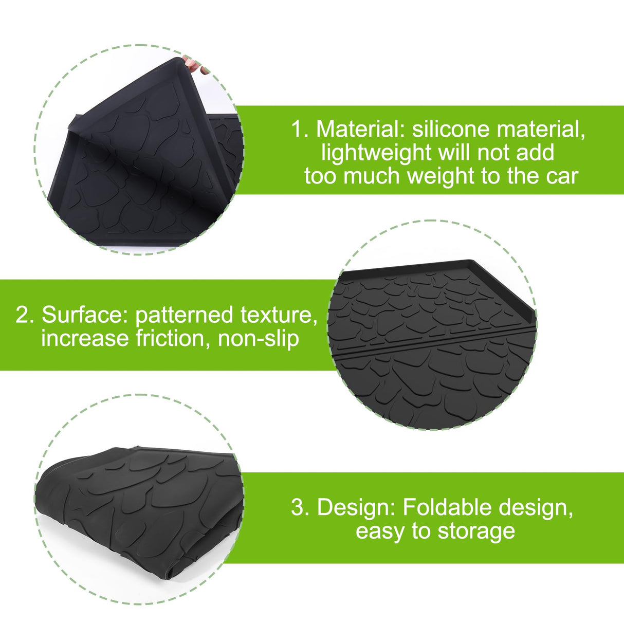 Vodolo Silicone Mat for Wonderfold Wagon W4,Luxe Accessories for Wonderfold Stroller to Protect Wagon from Sand, Dirt, and Water,Easy Clean