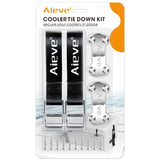 Aieve Cooler Tie Down Straps Kit - Ice Chest Lock Bracket - Cooler Accessories Secure for YETI Cooler RTIC Coolers