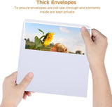 Ohuhu A2 Printable White Envelopes 500 Pack - Bulk A2 4-3/8" x 5-3/4" Self-Seal Envelopes for 4.25x5.5 Cards RSVP Christmas Cards Wedding Invitations Photo Baby Shower