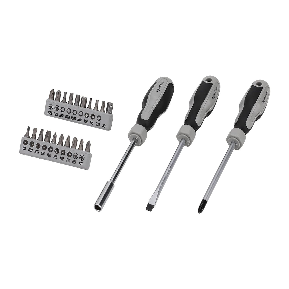Amazon Basics 173-Piece General Household Hand Tool Set with Storage Case, Portable Tool Kit for Home Maintenance and Everyday Repairs