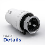 VANCOCO 2pcs M30×1.5 mm Radiator Thermostat Valve Heads, Thermostatic Radiator Valve Heads for Home Office Heating Systems, TRV