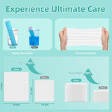 Ditoi Face Towels, 10"×12" Disposable Face Towel, Face Towelettes XL, Ultra Soft Makeup Remover Dry Wipes, Thick Face Towel for Cleansing,300 Count (6 Pack)