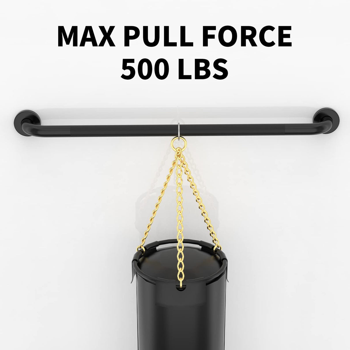 36 Inch Shower Grab Bar Oil Rubbed Black, Munzong Anti Slip Bathroom Grab Bar, Knurled Bathroom Balance Bar,Safety Hand Rail Support Handicap Elderly Injury Senior Assist Bath Handle