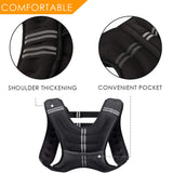 Prodigen Weighted Vest for Women and Men 12 Lbs with Reflective Stripe and Double Adjustable Buckle Straps Weight Vests for Strength Training, Jogging, Cardio, Weight Loss, Muscle Building, Gray