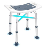 Heavy Duty Shower Chair for Inside Shower, Height Adjustable Shower Seat, Tool-Free Assembly Tub Chair, Handicap Shower Bench, Bath Stool for Senior, Elderly & Adults