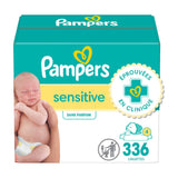 Pampers Baby Wipes, Sensitive, Water Based Wipe, Clinically Proven, Hypoallergenic, and Unscented for Babies, 1008 Wipes Total (12 Flip-Top Packs)