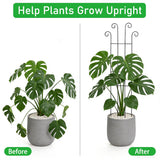 32.6inch Plant Trellis for Pot Climbing Plants Indoors & Outdoor, Garden Trellis for Potted Plants, Rust-Proof Metal Sturdy Yet Gentle Climbing Stakes Support for Ivy Pothos Hoya Monstera (4pcs)