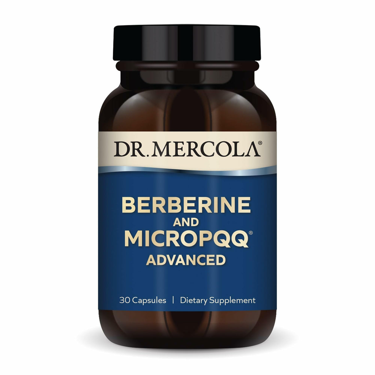 Dr. Mercola Berberine and MircoPQQ Advanced - Offers Metabolic, Mitochondrial, Brain & Immune Support - GMO-Free, Gluten-Free & Soy-Free - 30 Capsules (30 Servings)