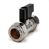 15mm Compression Lever Isolation Valve - Heavy Duty Brass Shut Off Valve for Pipe Sealing - Easy Installation & Leak-Proof Design - Ideal for Plumbing, Heating & Water Supply Applications