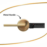 Korky StrongARM Metal Toilet Handle and Lever - Universal to Fit Front, Angled, Side, Left, and Right Mount Toilets - Contemporary Style in Brushed Gold