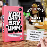 You Can't Say UMM: Fast Party Game for Kids and Adults, Ages 8+