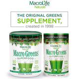 MacroLife Naturals Macro Greens Powder 38 Superfood Probiotic Antioxidant Enzyme & Herbal Supplement Immunity Energy Cleanse - Non-GMO Vegan Gluten-Free Dairy-Free - 30oz (90 Servings)