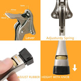 Gotega Door Stopper, 4 Packs Kickdown Door Stop with One Touch Adjustable Height and Rubber Tip 4 Inches, Door Stops…