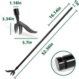 Upgraded Weed Puller Tool Stand Up Heavy Duty: Alloy Long Handle & 4-Claw Steel Head Design, Durable And Lightweight Weeding Tool Gardening Supplies - No Need to Bend Over Or Kneel Down to Weed Easily