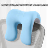 chislim Neck Support for Office Chair,Memory Foam Desk Pillow for Napping,Washable Cover,Fits Most Office Chair (Black)