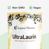 Inspired Nutrition UltraLaurin ® Monolaurin Supplement for Immune Support and Gut Health - Monolaurin Pellets - 21oz - 200 Servings, 3000 mg Each