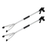 Grabber Tool 32" Suction Cup Grip Heavy Duty Aluminum -2 Pack- Lightweight Foldable Reacher Grabber Pickup Tool, Gripper Grabbers for Elderly Grab it Reaching Tool Trash Picker Grabber Black, By Luxet