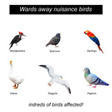 Besmon Woodpecker Bird Scare Devices，Reflective Scare Rods Control Device to Keep Birds Away from Patio Pool（Christmas Reflective Strip Hanging Home as Decoration） (30PCS)