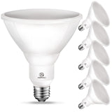 Energetic PAR38 LED Flood Outdoor Light Bulb, 5000K Daylight, 90 Watt Equivalent (11W), Wet Rated, 900LM, E26 Base, Non-Dimmable, 6 Pack