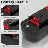 2Pack 4.5Ah HPB18 Ni-Mh Replacement Battery for Black and Decker 18V Battery HPB18 HPB18-OPE Compatible with Black Decker Battery 18 Volt Tools A1718 FS18FL Firestorm Cordless Power Tool（2Pack ）