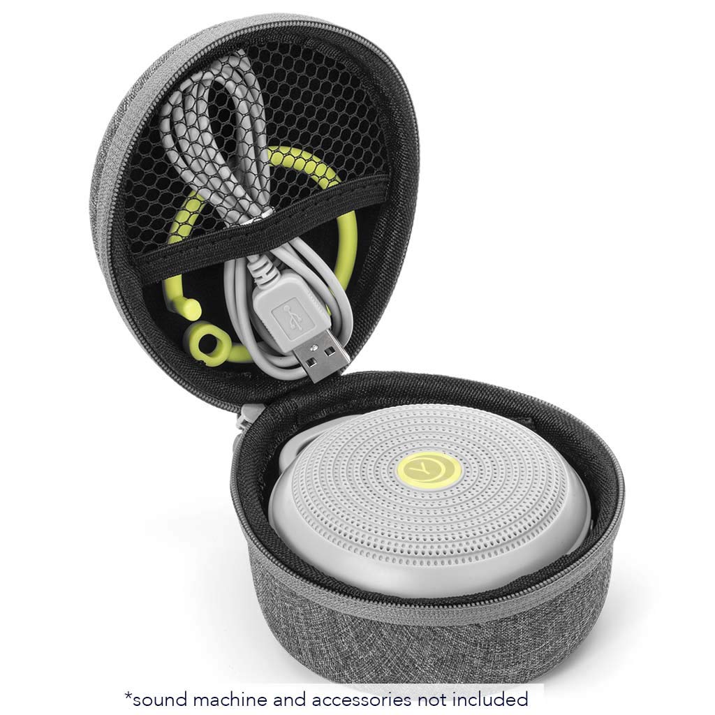 Yogasleep Crush-Resistant Travel Case for Hushh & Rohm White Noise Sound Machines, Provides Protection While Traveling, Double Stitch Zipper, Protection from Scratches & Water Splashes