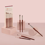 BK BEAUTY - BRUSH SET FOR HOODED OR SMALLER EYES (5PC) - Eyeshadow Brush Set for Blending, Smudging & Defining Eyeshadow and Eyeliner | Premium Eye Makeup Brushes for Precise Application