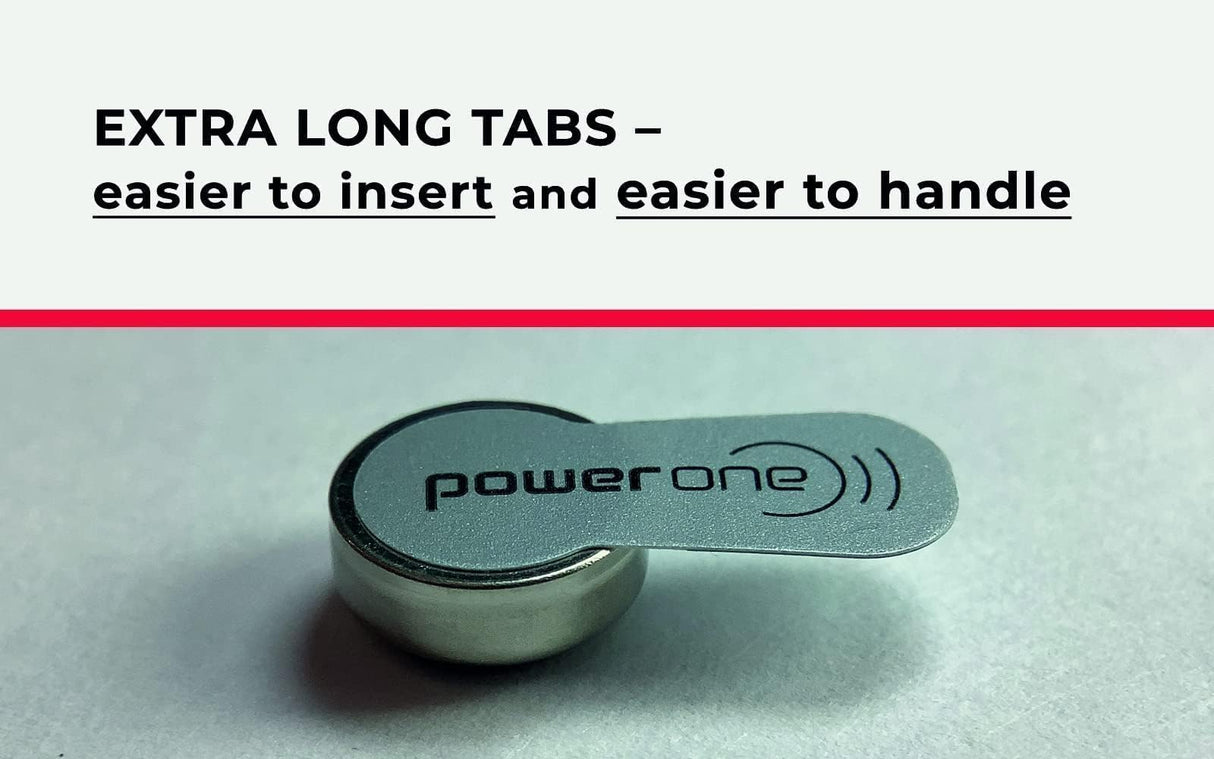 Power One Size 312 Hearing Aid Battery No Mercury, 60 Batteries