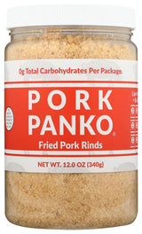 Pork Panko - 0 Carb Pork Rind Bread Crumbs - Keto and Paleo Friendly, Naturally Gluten-Free and Carb-Free - Case of (6) 12oz Pork Panko Jars