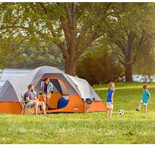 CORE Tent for Family Camping, Hiking and Backpacking | 3 Person / 4 Person / 6 Person / 9 Person Person Dome Camp Tents with Included Tent Gear Loft for Outdoor Accessories