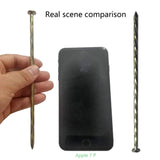 50 Pack 8" Spiral Galvanized Garden Stakes,Landscape Anchoring Spikes
