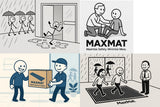 MaxMat® Extra Large Commercial Floor Mat, 3 x 5 Feet Heavy Duty Made in USA Commercial Door Mat, Waterproof, Low-Profile, Easy to Clean, Rubber Backing Entry Mudroom Rug (Charcoal Grey)