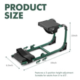 Tcoivs Knee Seat, Foldable Garden Kneeler and Seat, with Adjustable Kneeling Pad and Soft Seat Cushion, Supports Up to 350 LBS