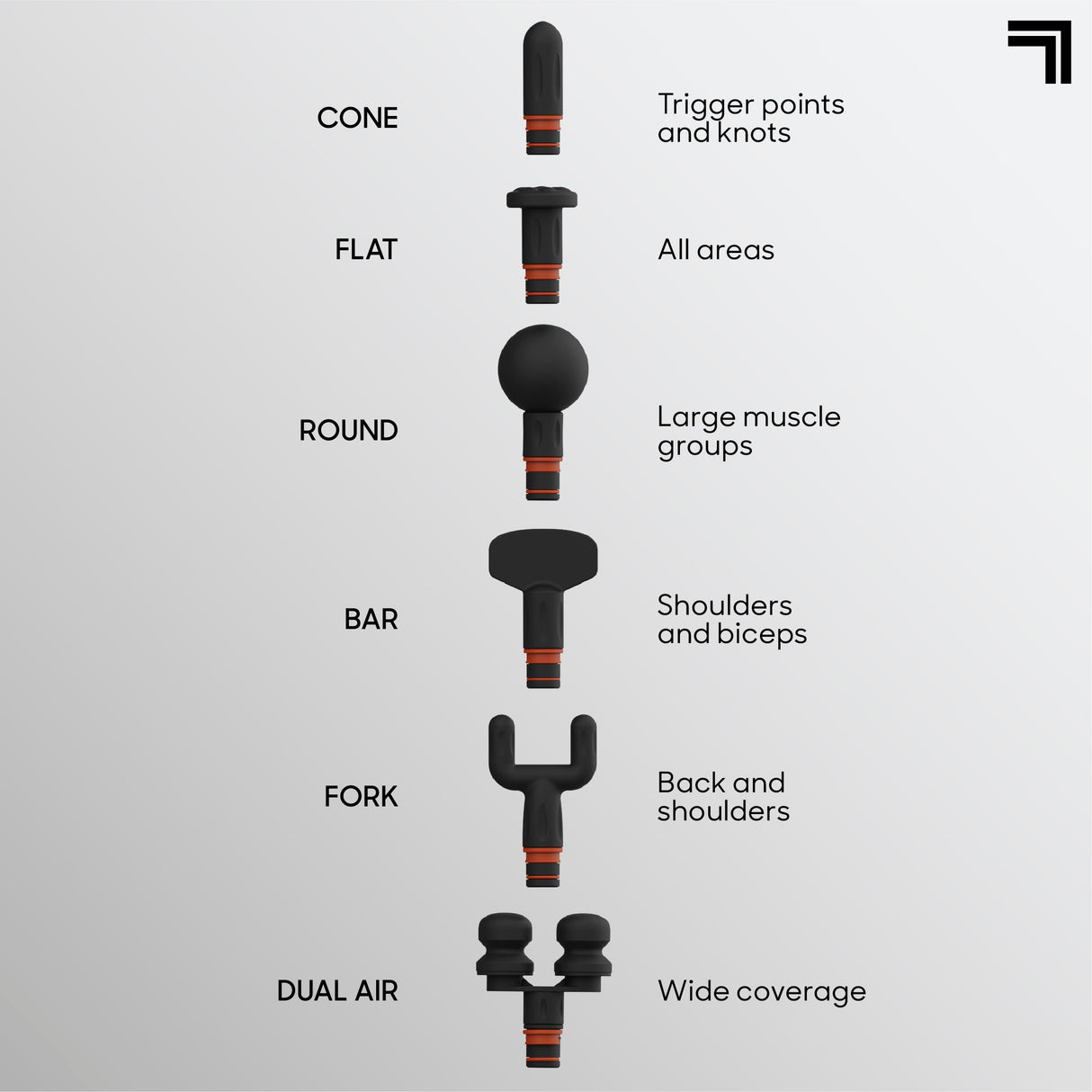 Sharper Image Powerboost Max Massage Gun - 6 Attachments, 7 Speeds, Quiet Motor| Deep Tissue Percussion Massager| Handheld Massage Tool for Back Shoulder Legs Full Body| Muscle Recovery & Pain Relief