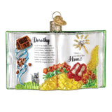 Old World Christmas The Wonderful Wizard of Oz Book Glass Blown Ornament for Holiday Tree, Handcrafted Holiday Decoration, Book Collection