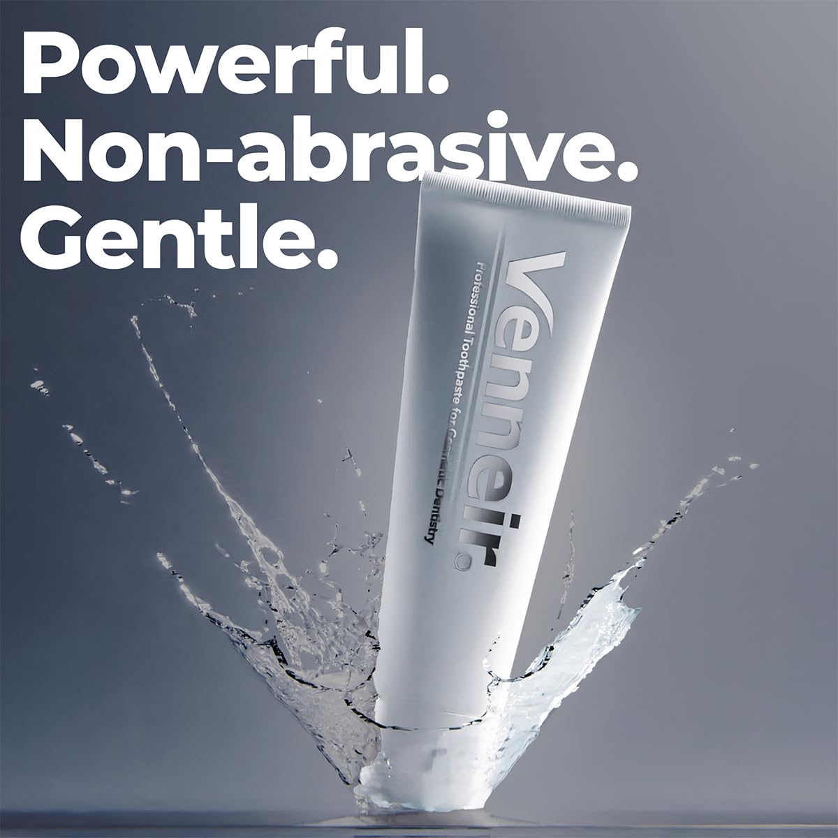 Venneir® Professional Toothpaste for Veneers, Implants, Bonding, Crowns & Natural Teeth —Effective Stain Removing, Natural, SLS Free, Pro Enamel Repair