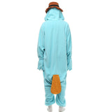 Wishliker Unisex Adult Onesie Pyjamas Platypus Christmas Costume SkyBlue
