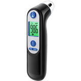 Ear Thermometer for Kids, Adults and Babies, FSA Eligible, Fever Alarm, Mute Mode, 30 Memory Recall with 21 Probe Covers - Fast Results & Easy to use, Life Time Support (Black)