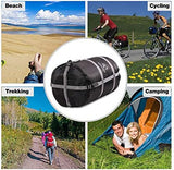 REDCAMP Sleeping Bag Stuff Sack, Black M, L, XL and XXL Compression Sack, Great for Backpacking and Camping