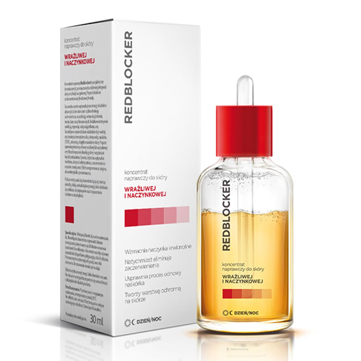 Redblocker - Repair Concentrate - Specialist Dermocosmetic with Two-Phase Formula for Skin Care, Vessel Strengthening, and Hydration - 30ml